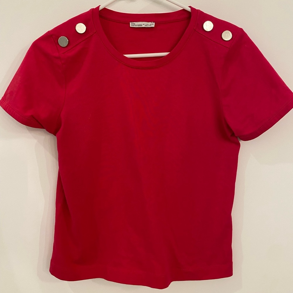 Zara shirt with metal buttons